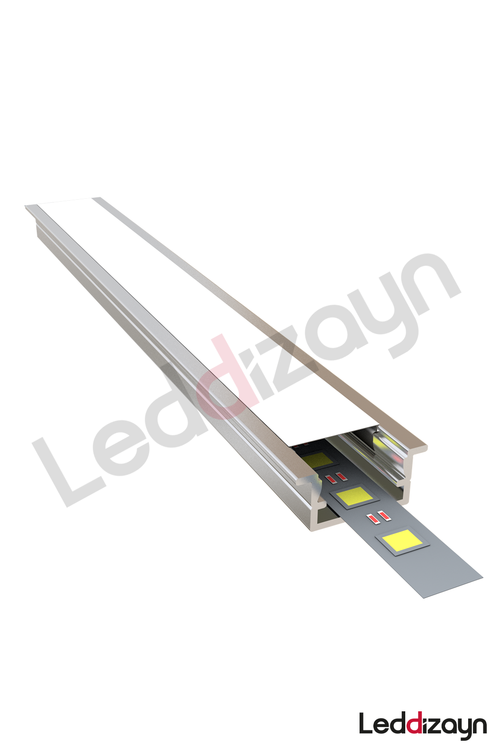 7x13 mm Kanatlı Led Profili