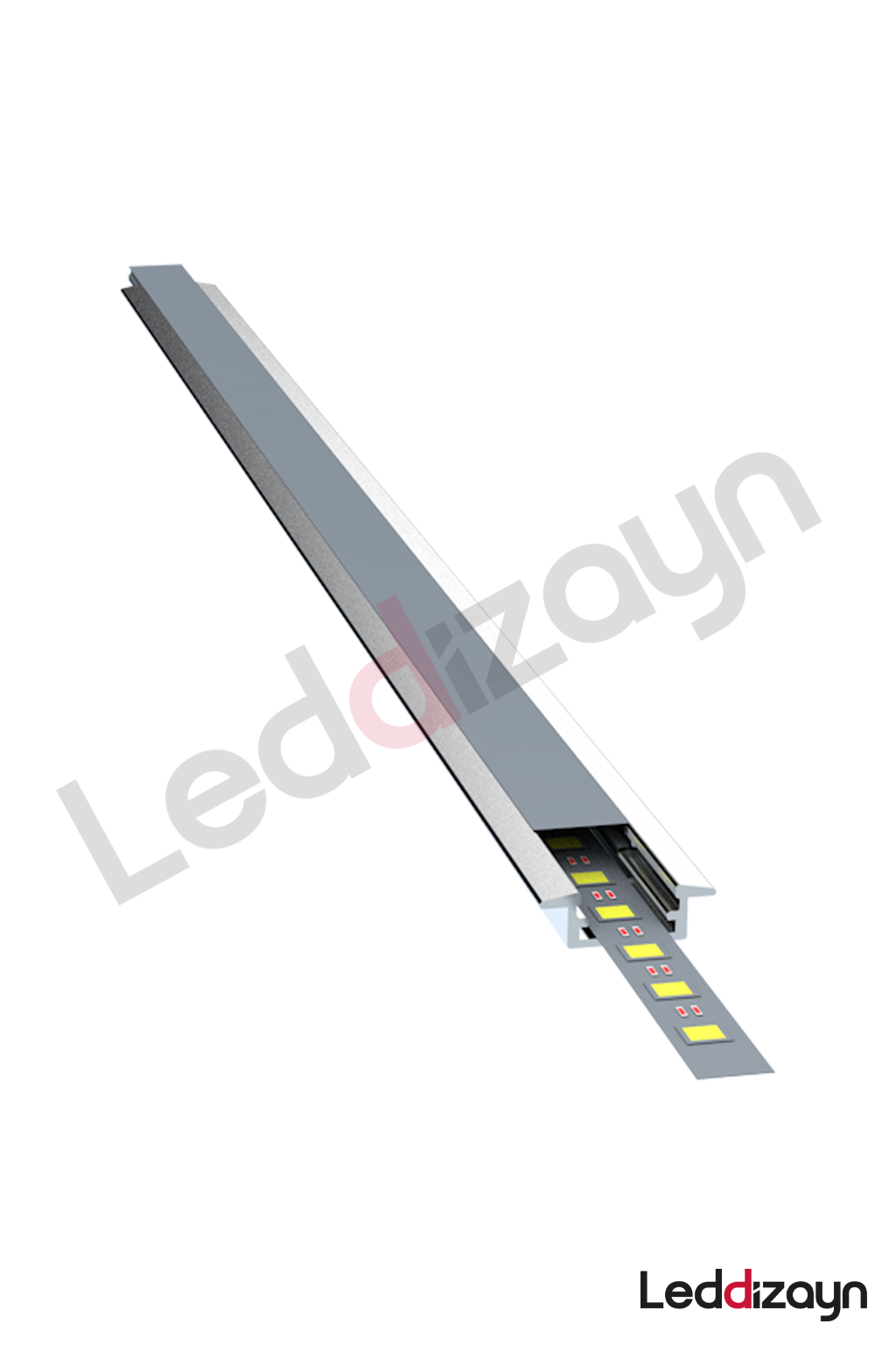 7x22 mm Alüminyum Kanatlı Led Profili