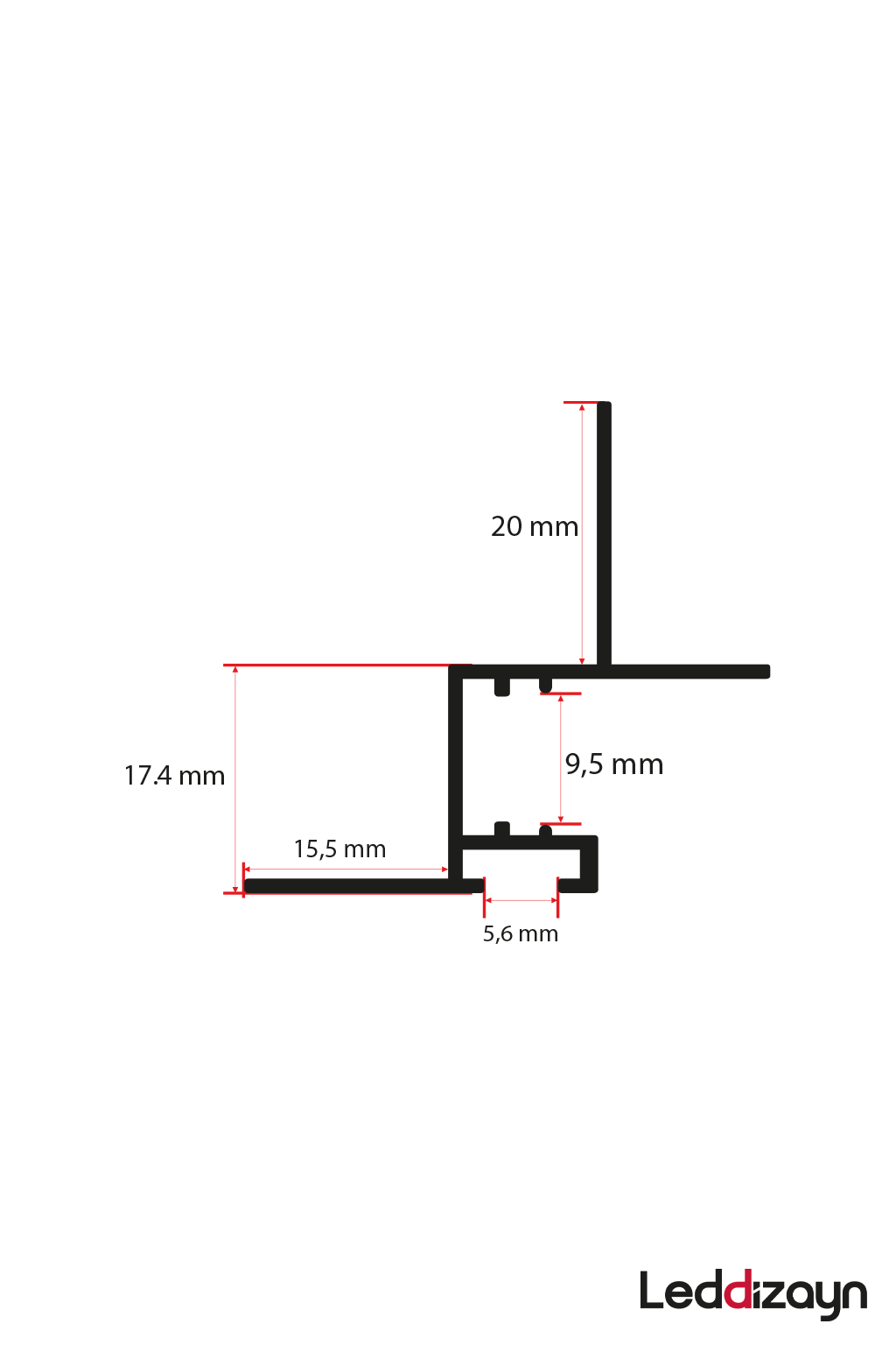 Alçıpan Gizli Led Profili