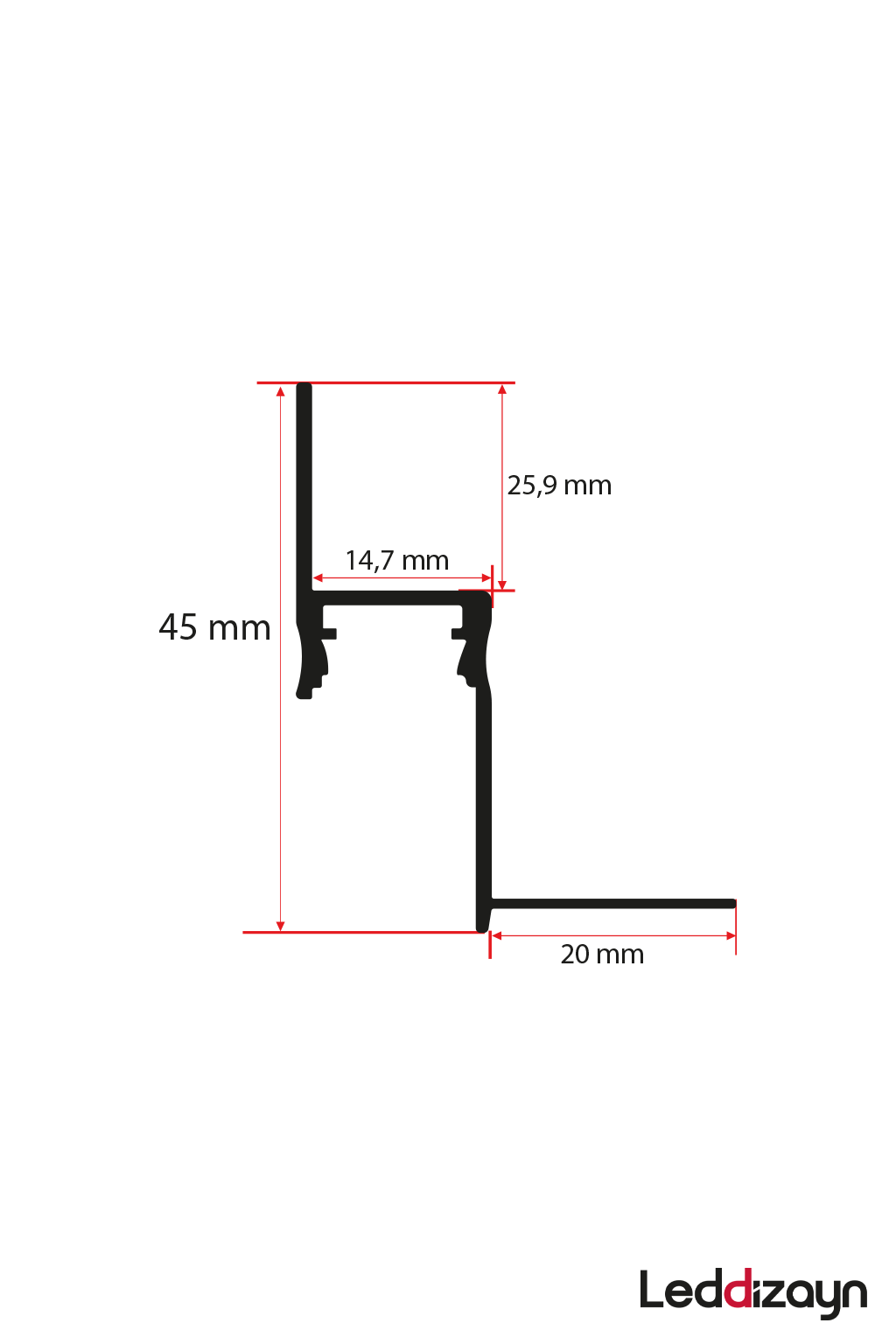 Alçıpan Gizli Led Profili