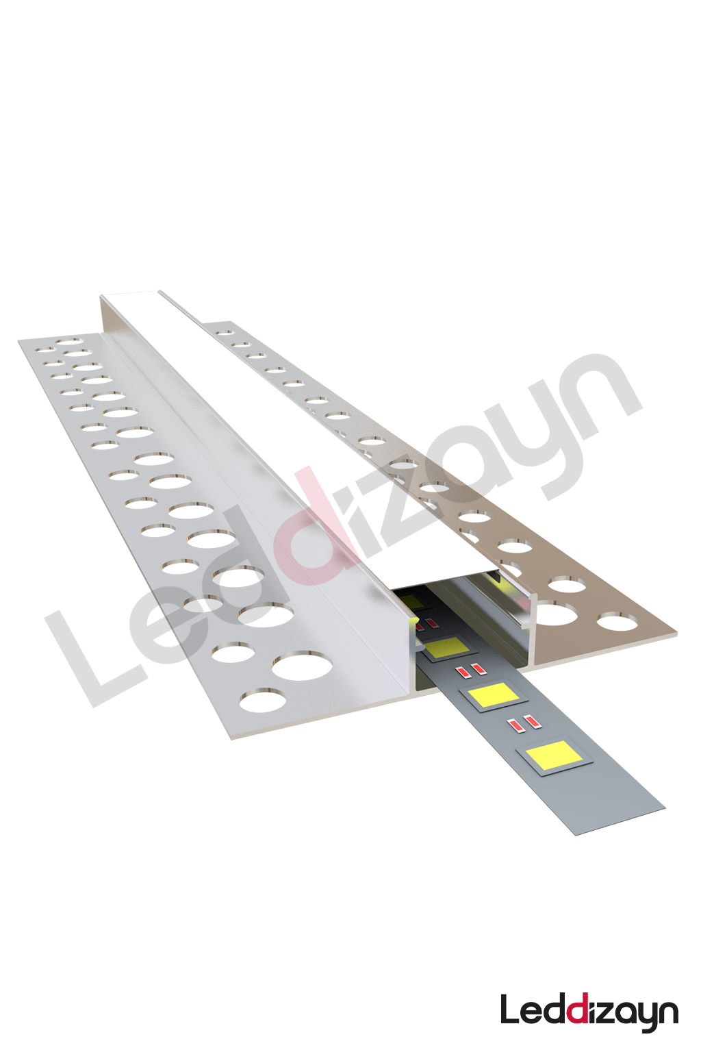 Ters Trimless Alçıpan Led Profili - 12x18 cm 