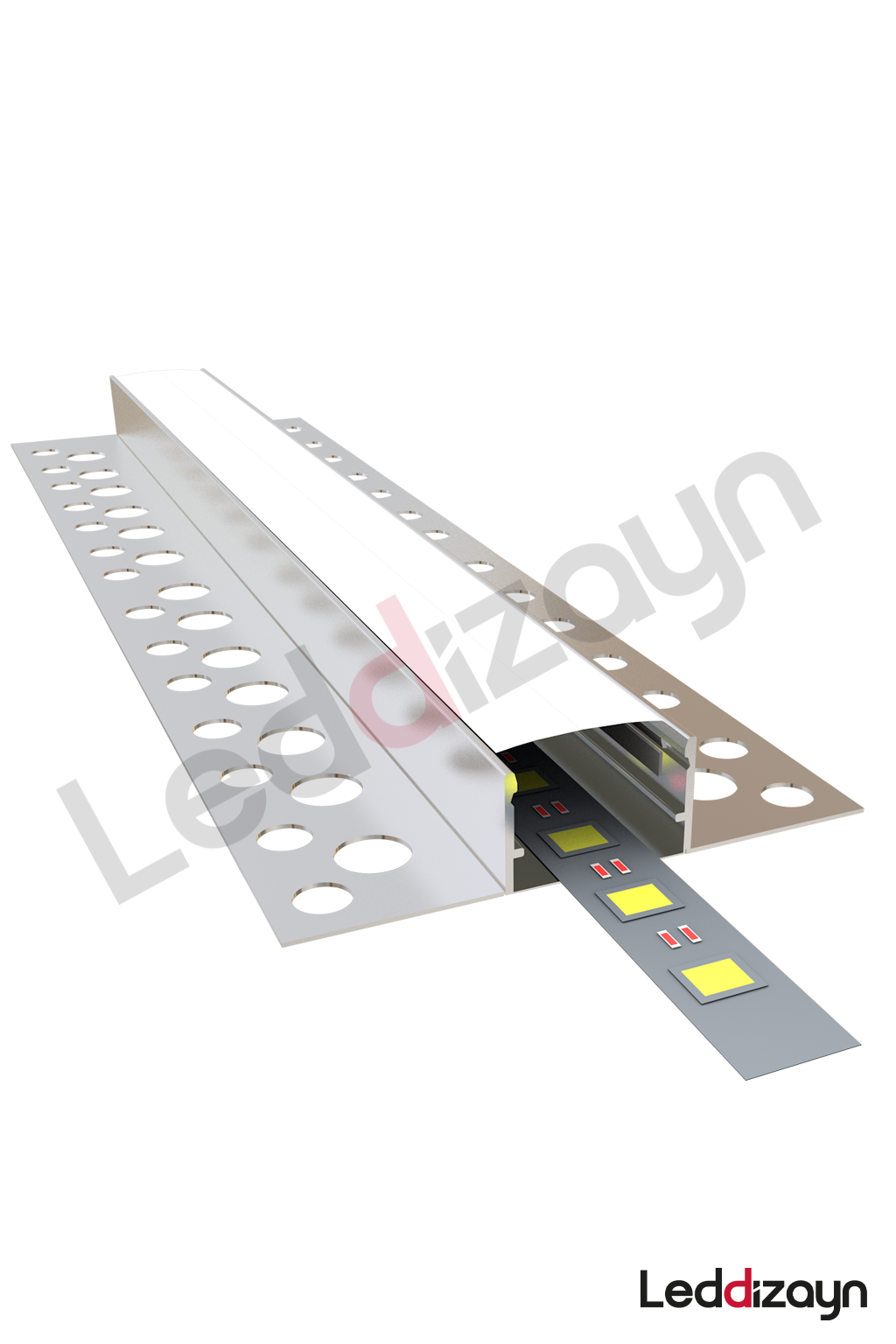 Ters Trimless Alçıpan Led Profili - 14x22 cm